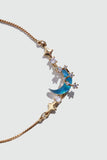 Bracciale Pietra di Luna Luna Stella, Placcato Oro Vero 18K