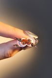 18K Rose Gold Plated Natural Shell Moon Earrings