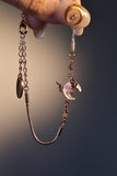 18K Rose Gold Plated Natural Shell Moon Bracelet
