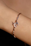 18K Rose Gold Plated Natural Shell Moon Bracelet