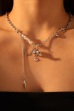 Saturn Star Pearl Chain Necklace