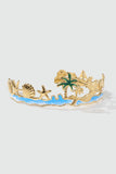18K Gold Stainless Steel Coconut Tree Ocean Bracelet