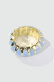 Gold Plated Blue Acrylic Bangle Bracelet