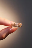 18K Real Gold Plated Thick Layers Diamond Ring