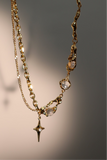 18K Real Gold Plated Moonlight Star Necklace (Pre-order)