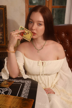 14K Real Gold Plated Sun Garden Necklace