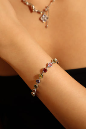 Multi Color Gemstones Bracelet