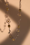 Multiple Emerald Flowers Necklace
