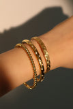 18K Gold Stainless Steel Multi Round Beads Bracelet