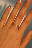 18K Real Gold Plated Diamonds Thorn Vine Ring