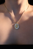 18K Gold Stainless Steel Virgin Mary Pendant Necklace