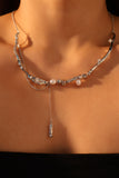 Diamond Pearls Necklace