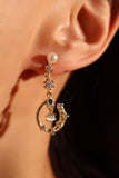 14K Gold Moonlight Dangle Earrings