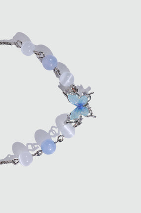 Blue Butterfly Moonstone Bracelet