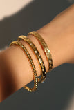 18K Gold Stainless Steel Multi Round Beads Bracelet