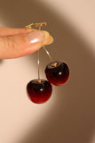 14K Real Gold Plated Cherry Earrings (Pre-order)