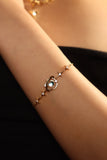 18K Real Gold Plated Moonstone Saturn Star Bracelet
