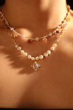 14K Real Gold Plated Color Gemstones Necklace (Pre-order)