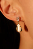 14K Real Gold Plated Opal Droplets Earrings
