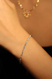 18K Gold Stainless Steel Multi Diamond Chain Bracelet