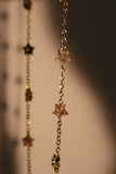 18K Real Gold Plated Multi Diamond Star Necklace