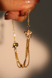 18K Real Gold Plated Shooting Star Bracelet