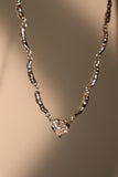 Diamond Heart Wave Necklace