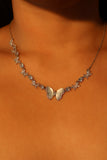 Natural Shell Butterfly Necklace