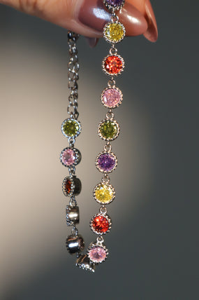 Multi Color Gemstones Bracelet