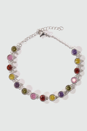 Multi Color Gemstones Bracelet