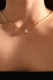 18K Gold Stainless Steel Water Droplets Chain Necklace