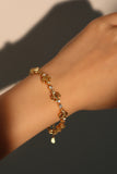 18K Real Gold Plated Multi Diamond Iris Bracelet