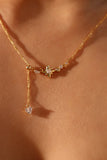 18K Real Gold Plated Galaxy Stars Necklace