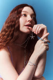 Platinum Plated Diamond Starfish Necklace (waist chain)