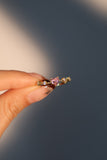 18K Gold Vermeil Pink Gem Heart Ring