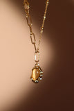 14K Real Gold Plated Opal Droplet Necklace