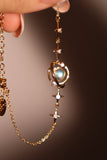 18K Real Gold Plated Moonstone Saturn Star Bracelet