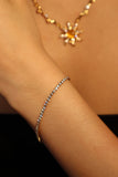 18K Gold Stainless Steel Multi Diamond Chain Bracelet