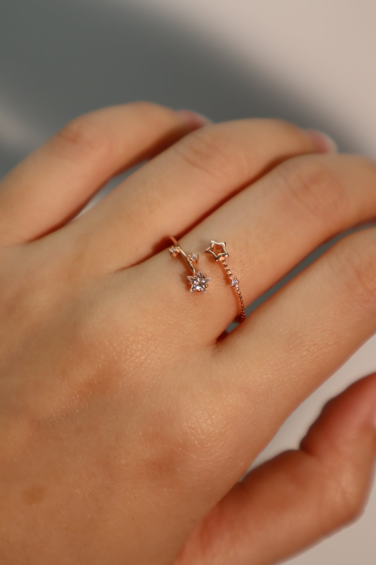 Rose Gold Plated Vermeil Shooting Star Ring