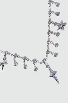 Multi Diamond Star Necklace