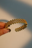 24K Real Gold Plated Diamonds Gypsophila Bracelet