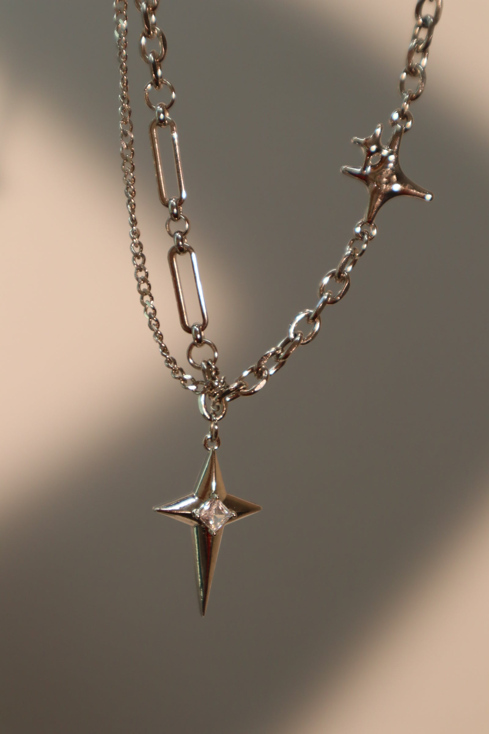 Diamond Star Chain Necklace