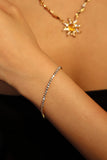 18K Gold Stainless Steel Multi Diamond Chain Bracelet