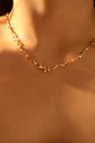 18K Real Gold Plated Rose Garden Necklace