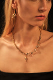 18K Real Gold Plated Moonlight Star Necklace