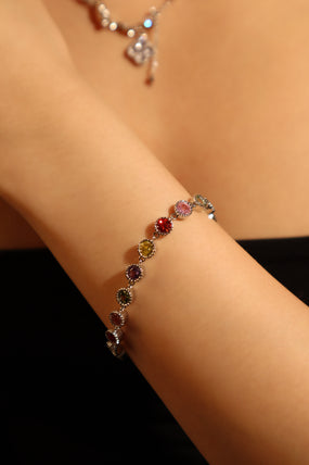 Multi Color Gemstones Bracelet