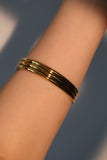 18K Gold Stainless Steel Multi Layer Bracelet