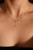 18K Gold Vermeil Shell Moon Star Necklace