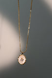 18K Real Gold Plated Star Shell Diamond Necklace