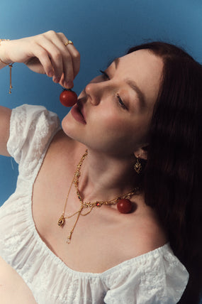 18K Real Gold Plated Heart Necklace